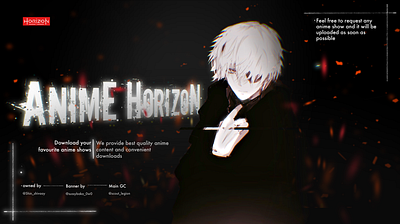 Anime banner #3 branding design graphic design logo typography ui