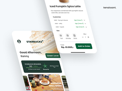 Starbucks Indonesia Mobile App Redesign mobile mobile app mobile design redesign starbucks starbucks indonesia ui ux