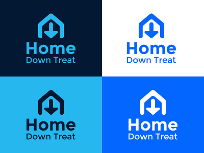 Home Down Treat Logo Design 3d app branding creative logo daily logo design down graphic design home icon logo logo design logo inspiration logodesign logofolio logomark logos logotype treat vector