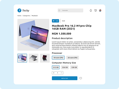 Product showcase for an e-commerce website e commerce online shopping product design ui ux