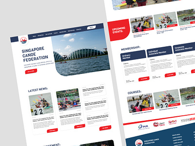 Canoe Federation Website branding graphic design ui ux web design