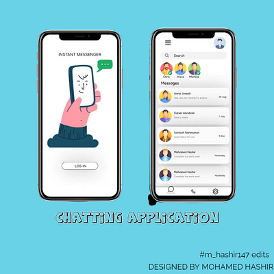 Chatting Application Design app branding design graphic design illustration logo motion graphics typography ui ux vector