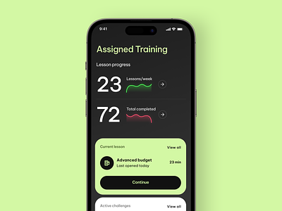 Training mobile app analytics analytics tracking app clean clean design ios learning app lms lms app mobile mobile app mobile saas modern app saas saas app saas design training app training course trending ui