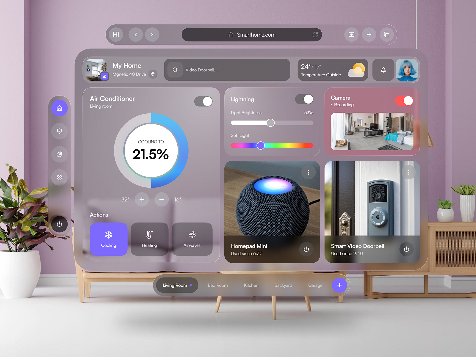 Apple Vision Pro Smart Home UI Concept by Design Monks - UX UI | Web ...