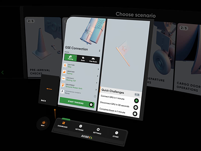 Aviar Dashboard 3d animation apple ar augmented aviation blender computing dashboard design reality spatial training ui virtual vision volumetric vr xr