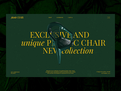 Plastic CHAIR 3d animation branding case study chair design graphic design green illustration logo motion graphics ui ux vector webdesign yellow