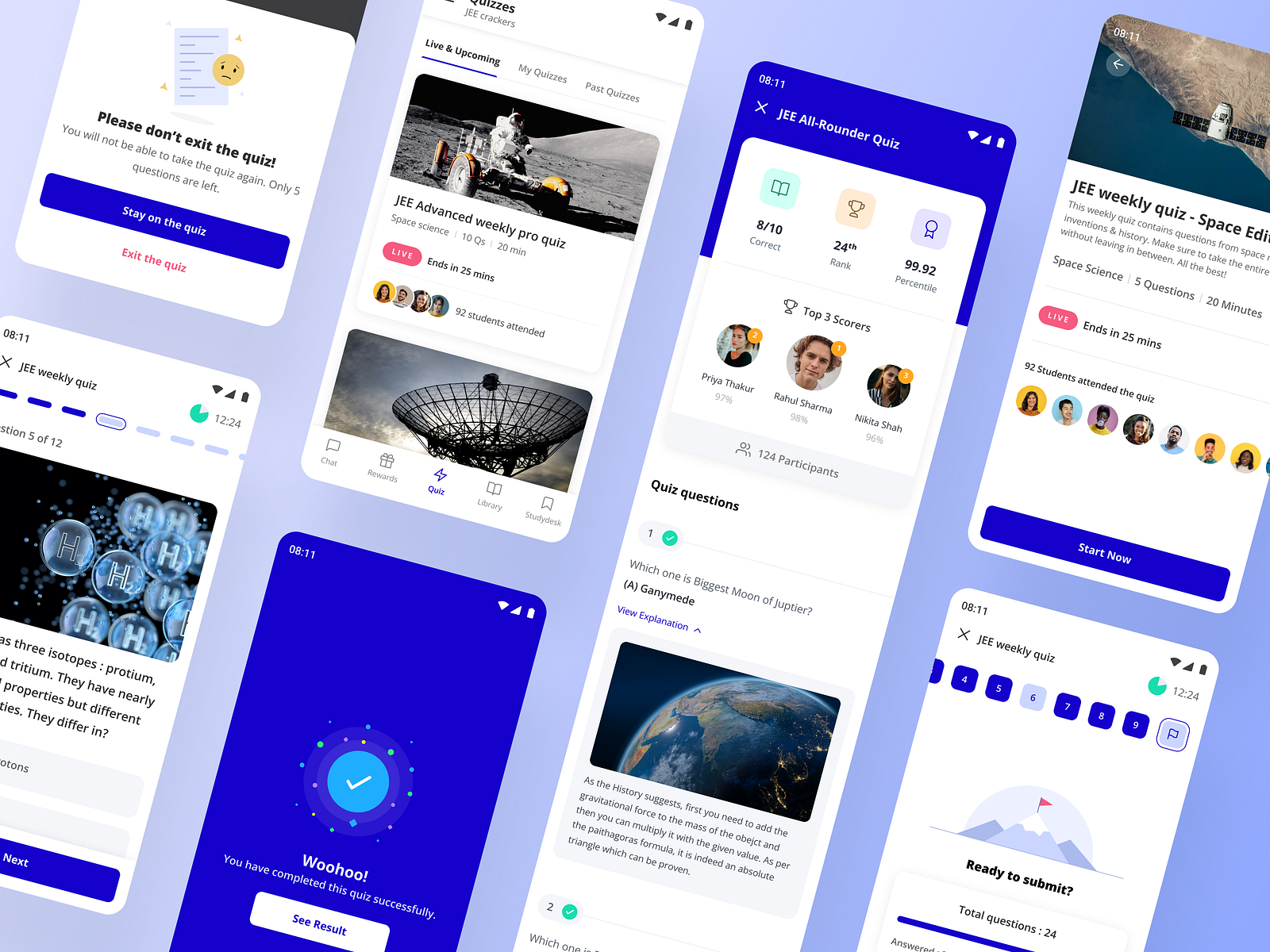 Quiz platform by Savan Makadiya on Dribbble