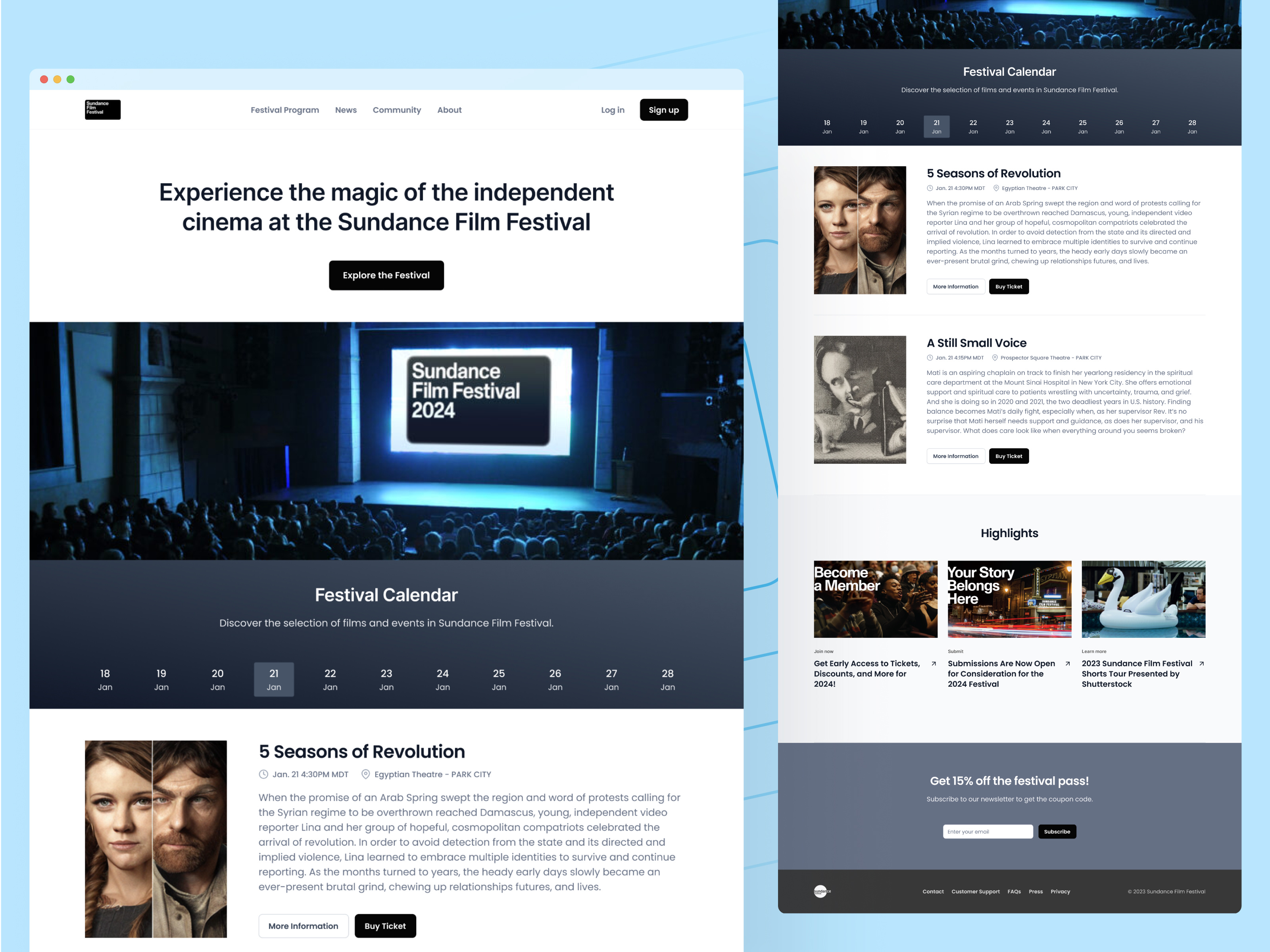 Example of Landing Page Design