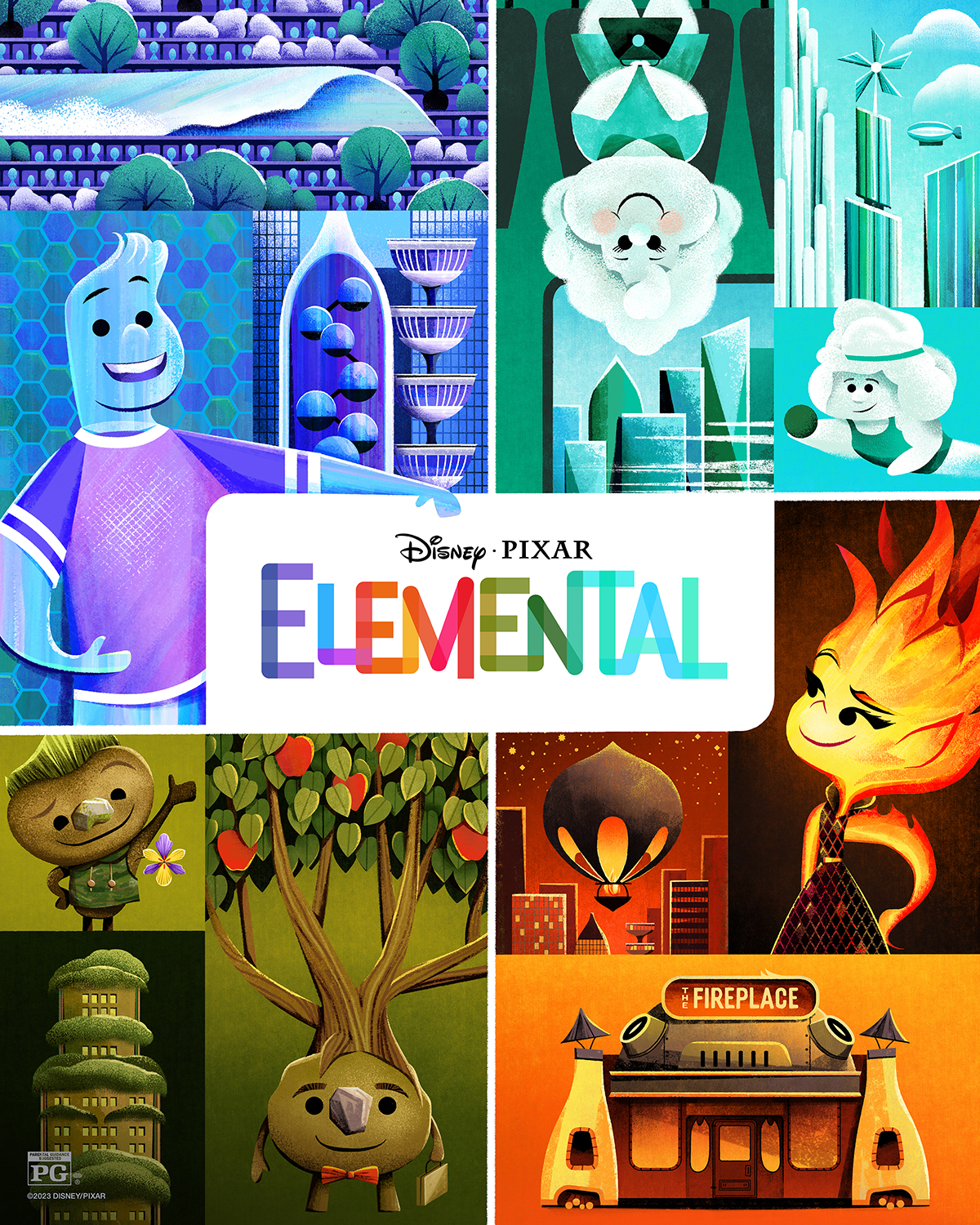 Elemental Poster For Disney/Pixar By Laura Moyer On Dribbble