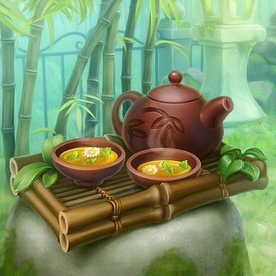 Illustrations for Gardenscapes game by Playrix catrooning character design design game art game object illustration