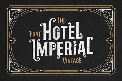 Hotel Imperial Font app branding design graphic design illustration logo typography ui ux vector