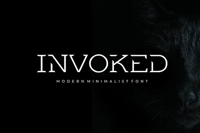 Invoked - Modern Minimalist Font app branding design graphic design illustration logo typography ui ux vector