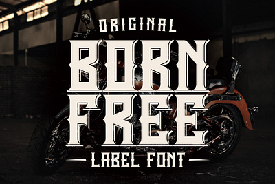 Born Free Typeface app branding design graphic design illustration logo typography ui ux vector