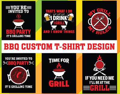 BBQ CUSTOM T SHIRT DESIGN bbq party bbq t shirt design grill t shirt t shirt t shirt design typography vector