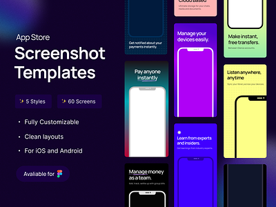 App Store Screenshots UI Kit android screenshots app store screenshots app store screenshots template appdesign appmarketing apppromotion appstore appsuccess appvisibility digitalmarketing figma ui template ios screenshots mobileapps screenshots screenshots for app store ui kit ui kit figma uiux