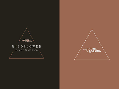 Wildflower Decor and Design Branding branding business branding design graphic design logo logomark submark vector