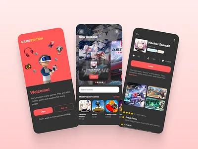 Game Store graphic design ui