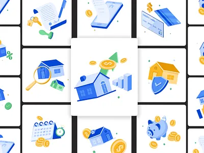 Home loan Illustrations arts design digital art flat vector graphic design home loan illustration