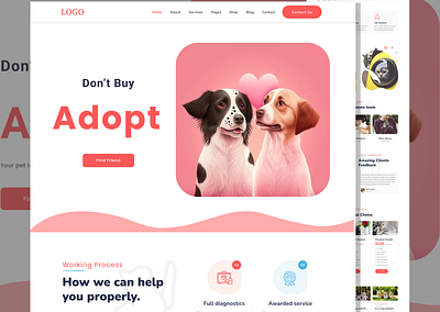 Pets website design graphic design pets website ui ui ux uidesign web design website