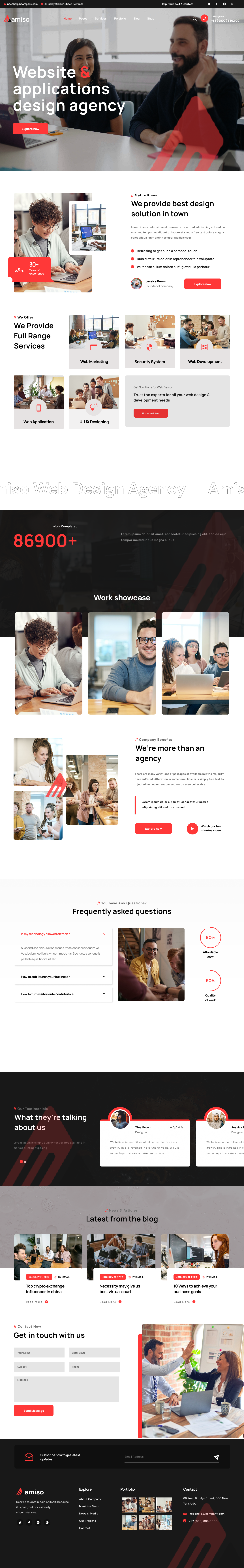 Amiso - WordPress Blog Recreation adobe xd app branding design figma graphic design illustration logo typography ui ux vector web design website wordpress