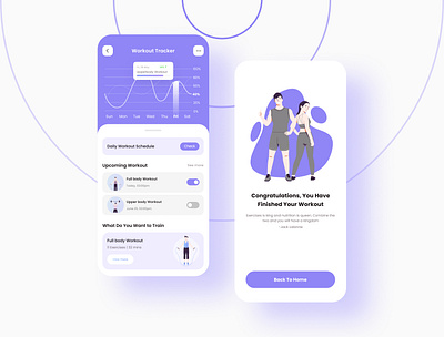 Workout Tracker #dailyui #041 100daysui app challenges dailyui design exercise fitness graphic design gym illustration ui ux workout tracker