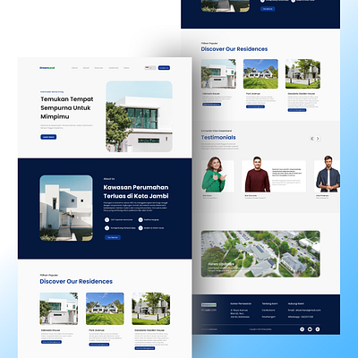 Real Estate Landing Page Design design graphic design landing page ui ux