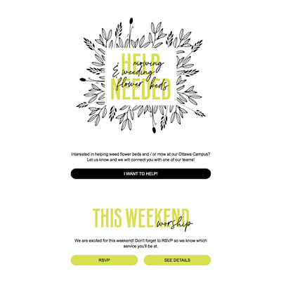 Help Wanted Email design email graphic design typography