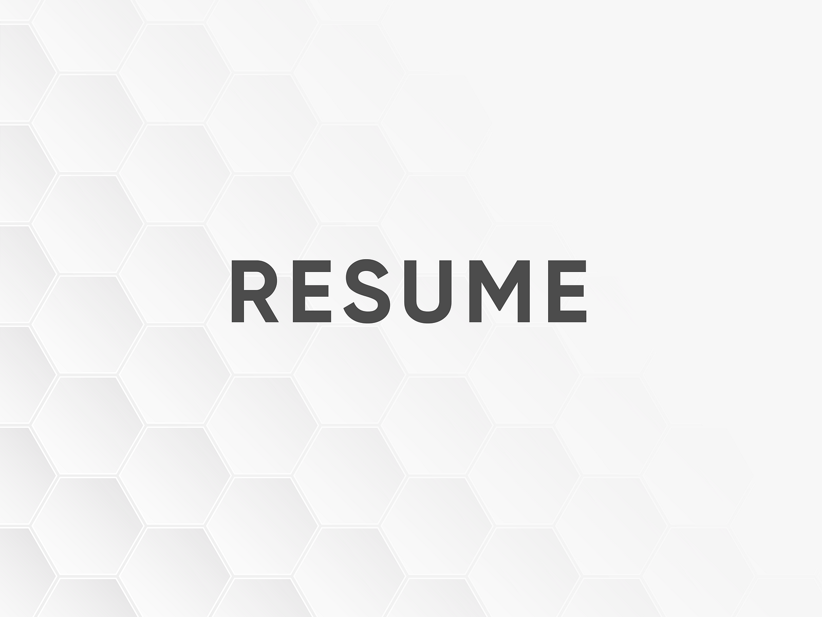 Resume by Shubham Dheringe on Dribbble