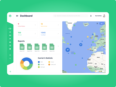 Shipment Tracking App | Dashboard