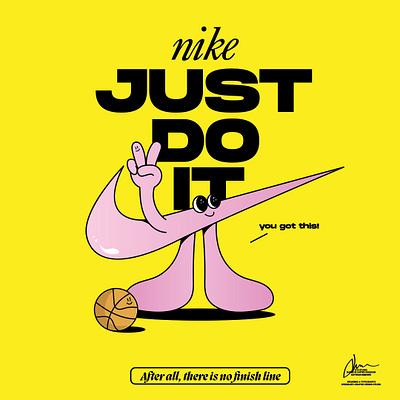 NIKE - Just Do It! adobe branding cartoon design graphic design illustration illustrator nike vector