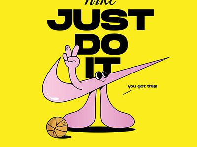 NIKE - Just Do It! adobe branding cartoon design graphic design illustration illustrator nike vector