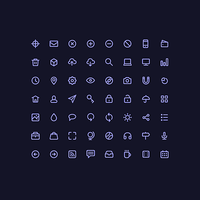 Another icon set! design icon iconset linear uidesign user interface