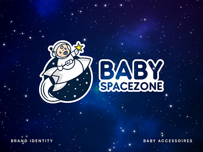 Baby Spacezone Branding astronaut baby babyaccessoires brand designer brand identity branding clothing cute ecommerce fun galaxy logo logos mascot planet playful logo rocket space spaceship stars