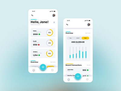 Revenue App - exploration animation app app design clean dashboard design finance finance app minimal mobile ui modern money payment revenue app ui ux wallet app