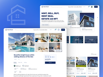 Real Estate Tokenization Platform & Marketplace crypto design figma home homepage marketplace realestate tokenization ui ux web3 website