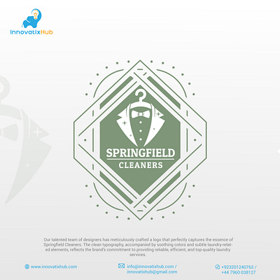 Laundry Logo - SpringfieldCleaners branding cleanandfresh cleanerlogo cleaninglogo design illustration laundry laundrylog logo logo mark logodesign logodesigner minimalist logo minimallogo springfieldcleaners symbol ui vector