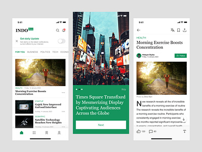 INDO News - Mobile Apps appdesign appinterface contentdelivery datavisualization designinspiration digitalnews digitalproduct informationdesign interactiondesign journalismdesign mobiledesign newsapp newsfeed typography uianimation uiinspiration userexperience userinterface uxdesign visualdesign