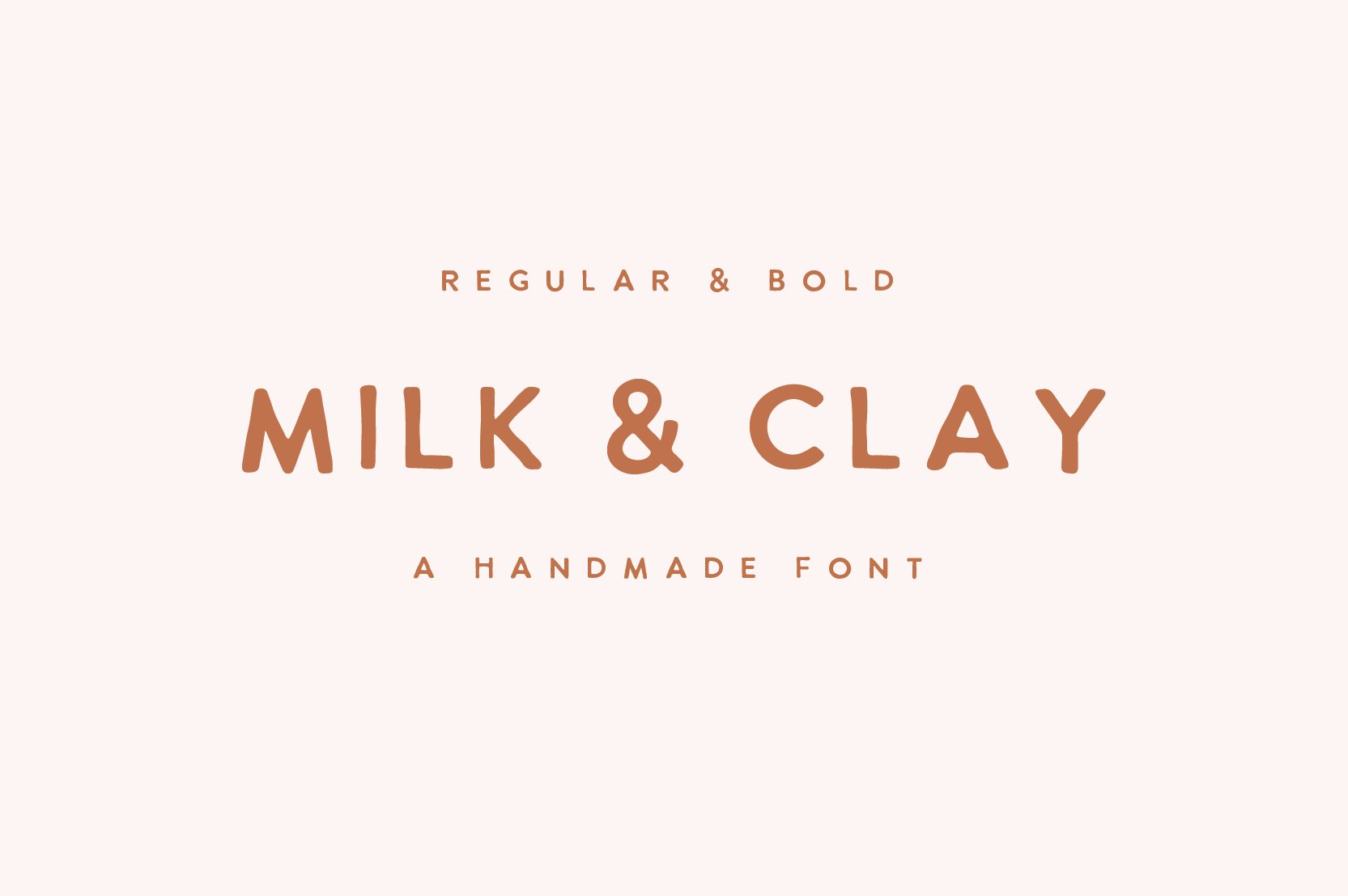 MILK & CLAY | handwritten sans serif app branding design graphic design illustration logo typography ui ux vector