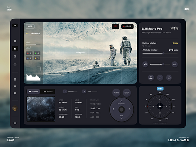 Day 16 | DJI Mavic Pro Interface build2 controller design designdrug dji drone graphic design interface mavic pro ui ux watchmegrow