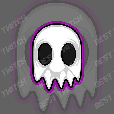 Cool Ghost mascot twitch YouTube discord logo ! BestTwitch mascot cool ghost streaming logo