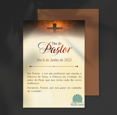 Church invitation card design graphic design