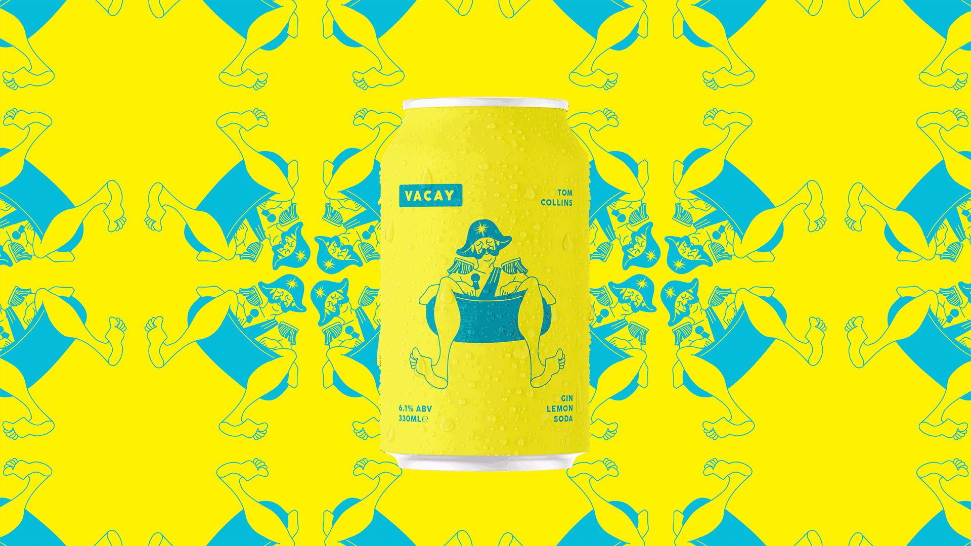 Vacay Drinks Rebrand alcohol brand design branding canned drinks drinks packaging patterns