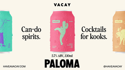 Vacay Brand Identity alcohol branding design digital drinks illustration logo social website