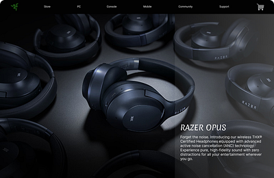 Razer Website Redesign branding tech website