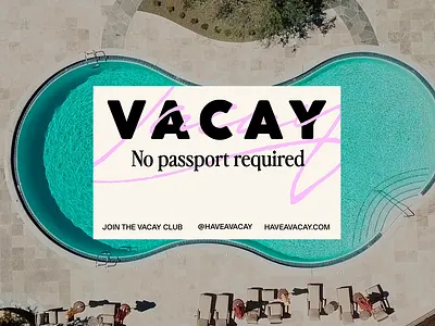 Vacay: No Passport Required alcohol branding canned drinks cocktails design digital drinks logo logo design social video