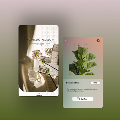 Plants app 🌷🌸 design figma plants