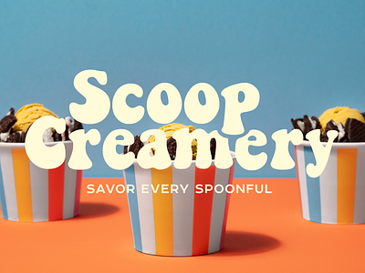 Scoop Creamery | Brand Identity brand brand design brand identity branding design graphic design ice cream ice cream branding ice cream logo ice cream packing identity illustrator logo logotype package packing photoshop product design vector visual identity