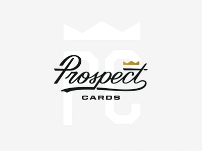 Prospect Cards Script Logo baseball branding hand lettering logo script sports sports card