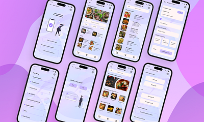 Foodiee - Online food delivery app app design ui ux