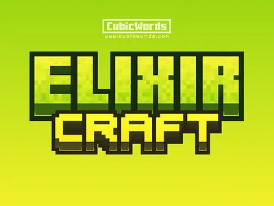 Minecraft Logo (ELIXIR CRAFT) design graphic design logo minecraft minecraftlogo minecraftserver serverlogo
